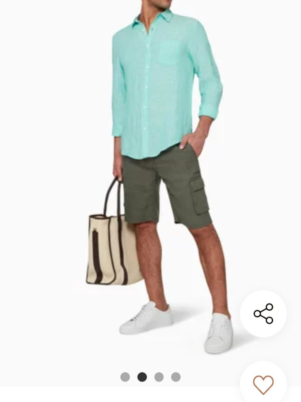 Onia Linen Cargo Shorts